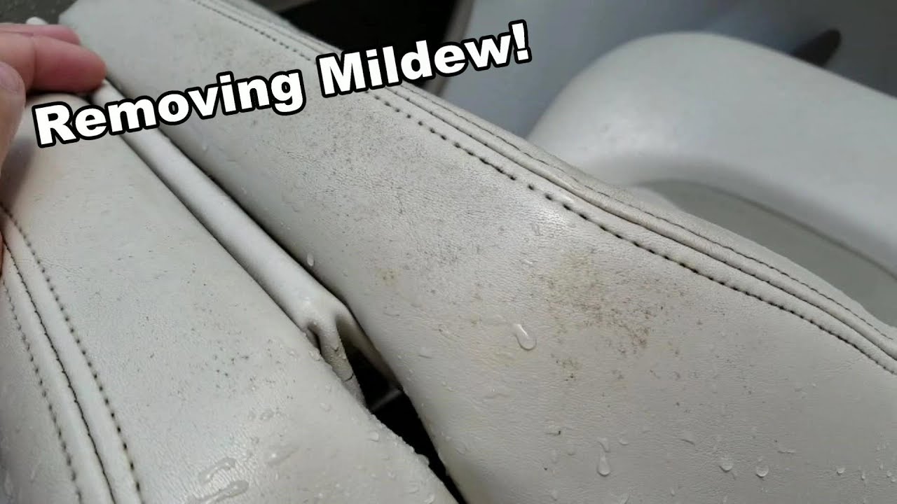 How to get mildew out of vinyl seats - YouTube
