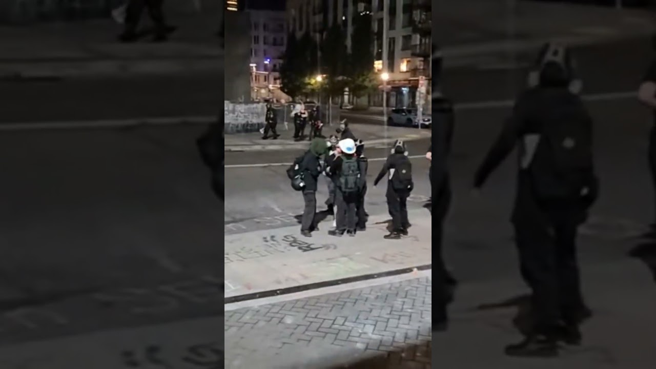 Portland Oregon "ICE" Building Protest,Vellyray Trolls "ANTIFA" 🤣 TWERP. July 28th 2025