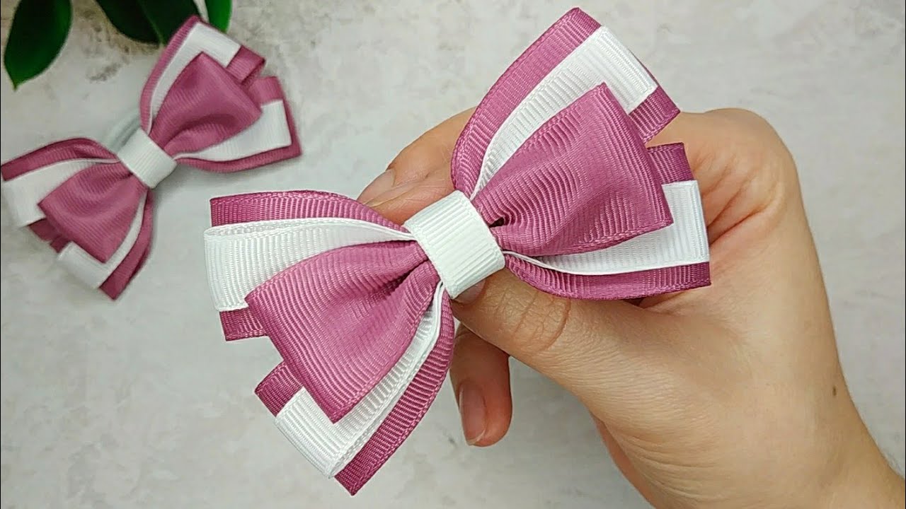 Amazing Ribbon Bow - How to make Hair Bows from the ribbon - Ribbon
