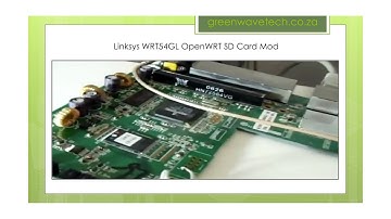 Linksys WRT54GL OpenWRT with Hardware SD Mod