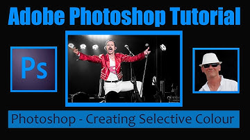 Adding Selective Colour to Images - Photoshop Adjustment Layers and Masks Tutorial Black and White