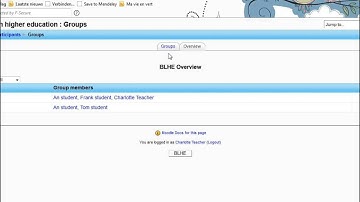 Administration of a Moodle course