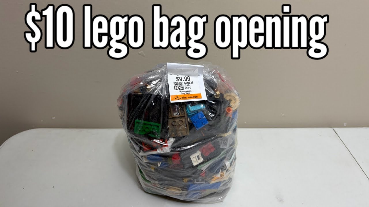 Давайте откроем пакет с конструктором Lego за 10 долларов, купленный в комиссионном магазине.