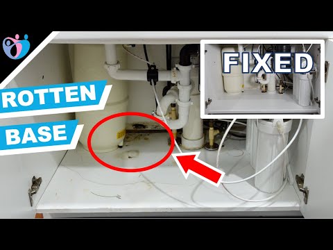 how to replace under the sink cabinet base
