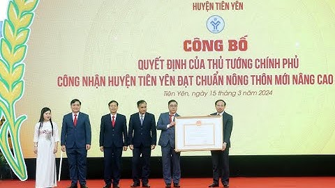 Công bố Bình Liêu đạt chuẩn nông thôn mới, Tiên Yên đạt chuẩn nông thôn mới nâng cao