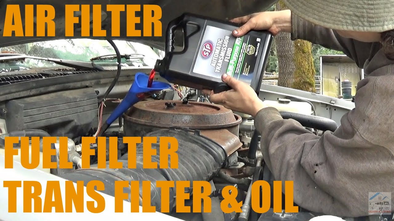 Replacing Filters & Oil || 93 Chevy 3500 - YouTube