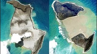 Timelapse of Hunga Tonga Volcano from 2006 to 2022  || Before & After Eruption Footage