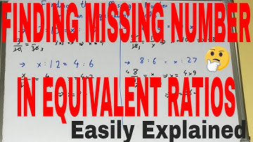 Finding missing numbers in equivalent ratios|How to find missing equivalent ratio|Equivalent Ratio