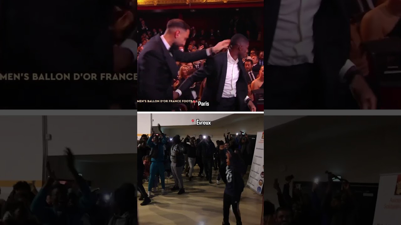 Scenes in Ousmane’s hometown 🤯🇫🇷🌕 #ballondor