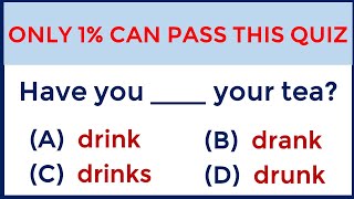 Mixed Grammar Quiz: If you score over 90% on this quiz, your English is Great!
