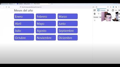 Array con meses usando JavaScript Vanilla