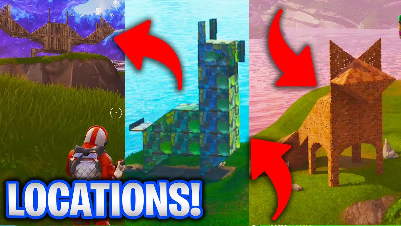 llama fox crab locations fortnite battle royale season 3 challenges - fox on fortnite