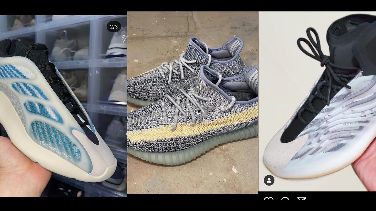 Adidas YEEZY 350 V2 BOOST ASH BLUE and YEEZY 700 V3 KYANITE coming February 2021 - YouTube