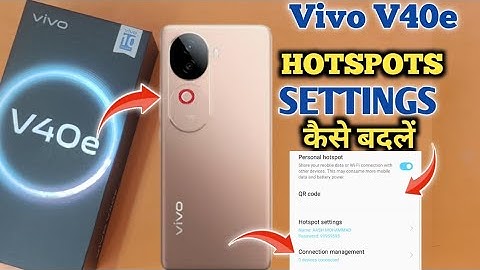 How To Change Hotspot password in Vivo V40e | Vivo V40e में Hotspot Data Limit कैसे लगाएं