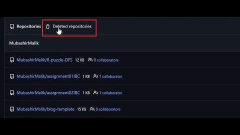 How to restore/recover deleted GitHub repositories?