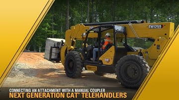 Connecting an Attachment with a Manual Coupler on Next Generation Cat® Telehandlers