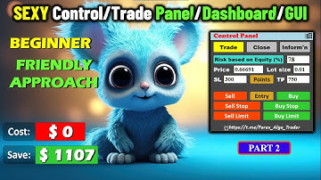 Responsive MQL5 Control/Trade Panel/Dashboard/🎰User Interface GUI EA [PART 564 C] #forexalgotrader