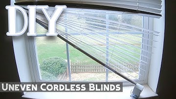 How To Fix Sagging Crooked or Uneven Cordless Blinds - DIY