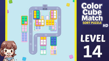 Color Cube Match Level 14 Solution Walkthrough