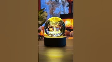 Đèn ngủ quả cầu pha lê món quà không đắt nhưng mà ý nghĩa