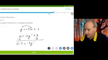 IXL Algebra1 - Q.11 Find the Inverse of a Function