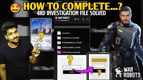 War Robots 4nd Investigation File | chasing anomalies in war robot | IV. The Veteran // SpaceTech