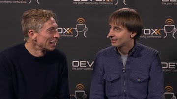 Interview with Geofrrey de Smet & Piotr Krzemiński at Devoxx Belgium 2018