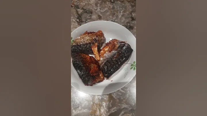 Fried Fillet Mackerel Fish #asmr#shortsvideo