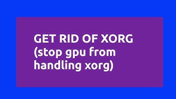 XORG config (handle acpi error)