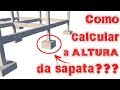 Como calcular a altura da sapata?