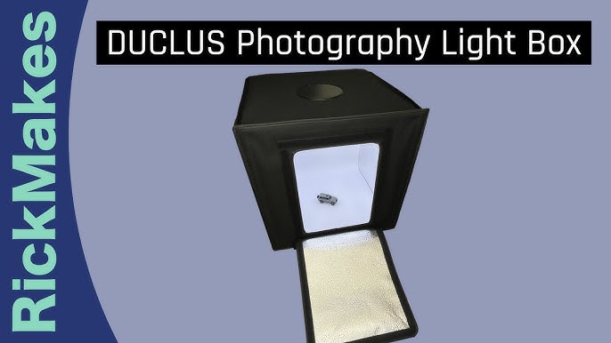 24 x 24 Large Photography Light Box with 2 Removable Light Strips – DUCLUS