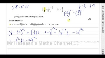 WMA14/01 (Edexcel) IAL P4 June 2023, Q1, Binomial Expansion, Approximation