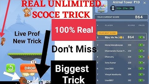 MX Player Animal Tower Game New Trick | MX player animal tower game unlimited score trick | MX game