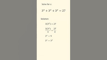 Solving exponential equation