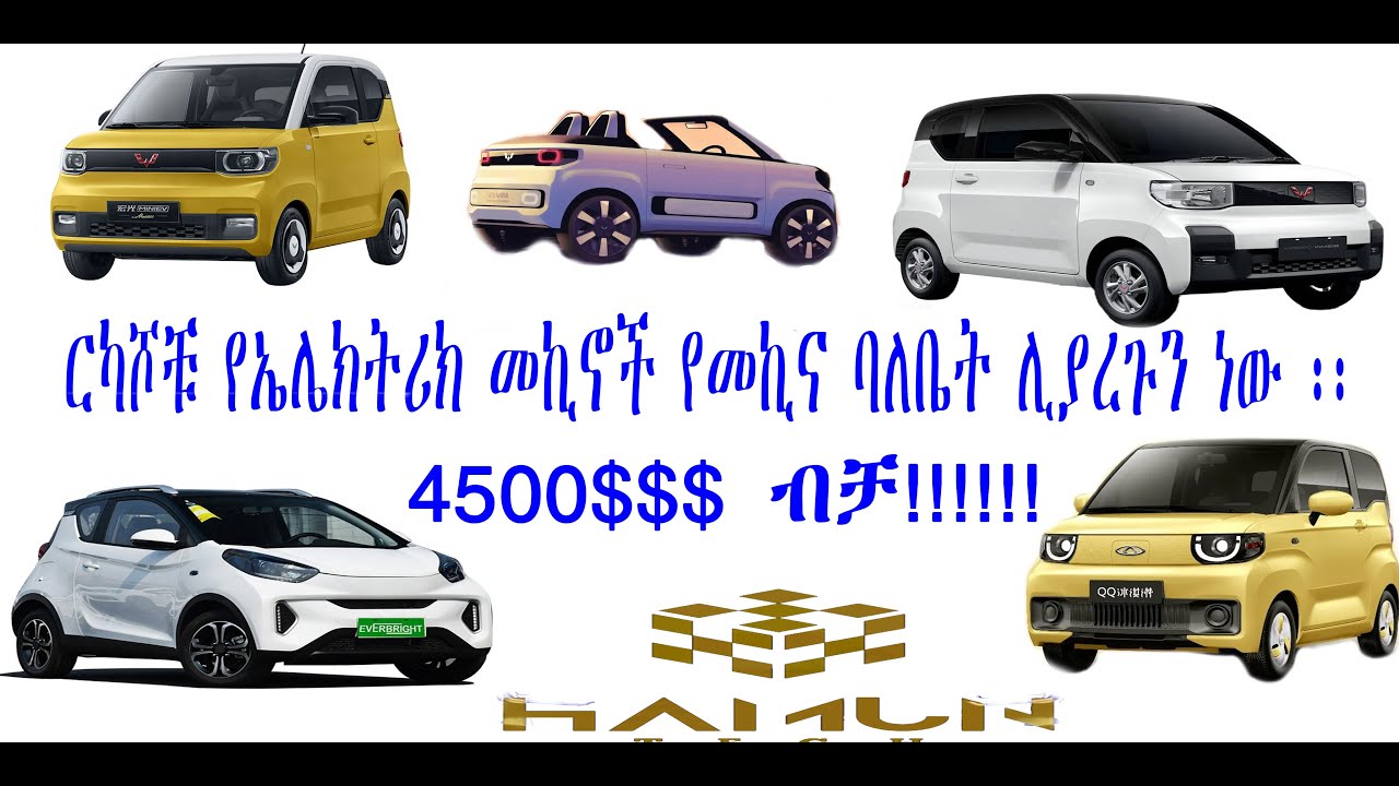 The cheapest Chinese electric cars in Ethiopia (ርካሾቹ የኤሌክትሪክ መኪኖች በ