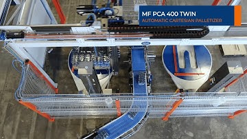 Robotic cartesian palletizer COMPACT MF PCA 400 Twin
