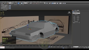 low poly car modeling  Part. 3 (lowpoly  delorean ) 3D Tutorial