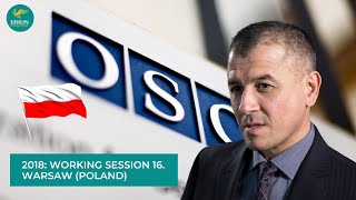HDIM 2018: Working Session 16. Warsaw (Poland)