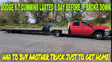 DODGE 3500 6.7 CUMMINS BROKE DOWN AFTER 1 DAY! HAD TO BUY ANOTHER TRUCK TO GET HOME!