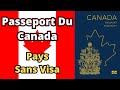 Passeport Du Canada - Pays Sans Visa (2024)