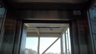 Crappy 2004 TH Hissi Traction Glass Elevator/Lift@Koivukylä commuter train station, Vantaa, Finland