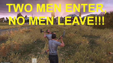 Two men enter, no men leave! Weird axe battle! DayZ SA