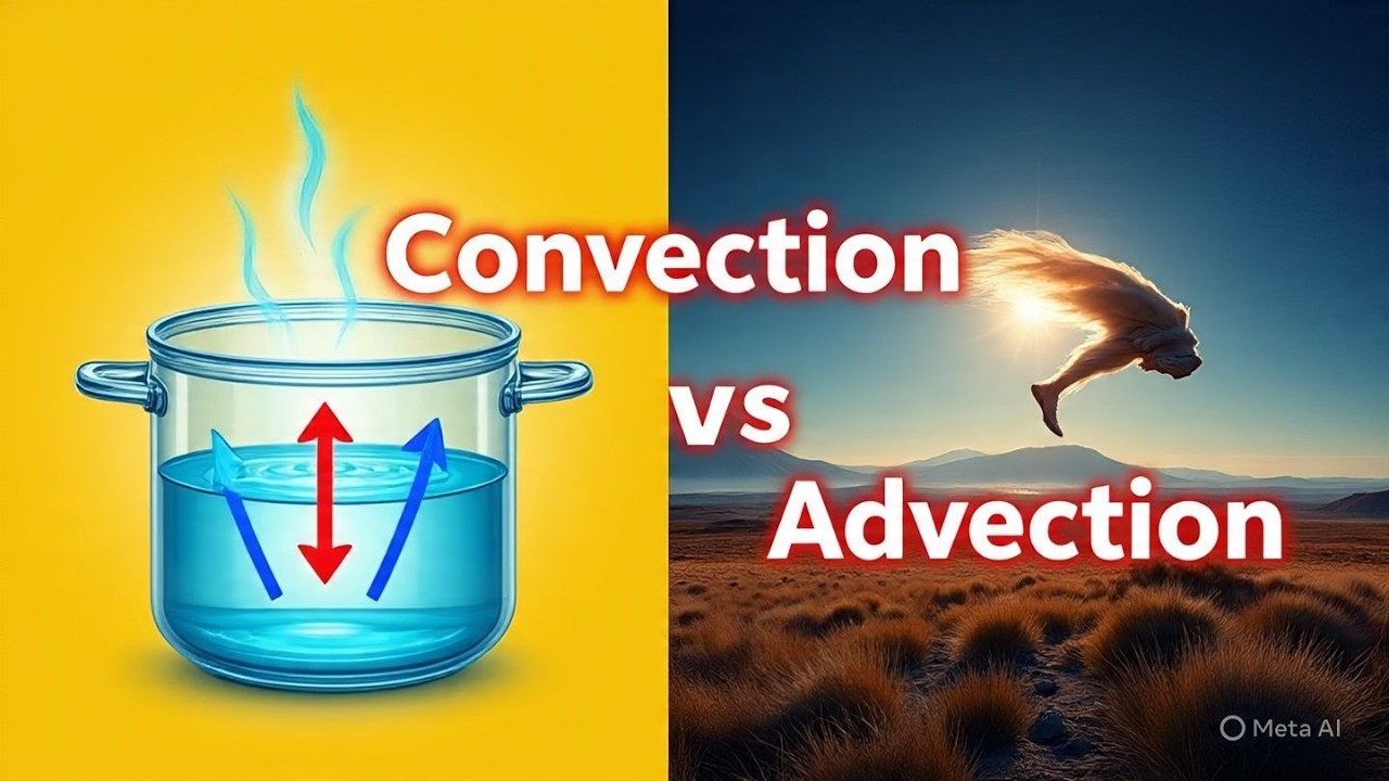 Difference Between Convection and Advection | Easy Science Explanation ...