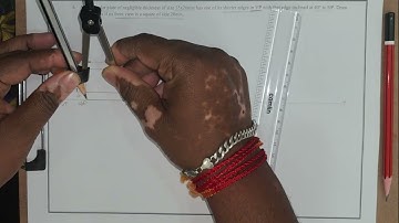 CAED Question 6, Rectangular Lamina, front View is a Square.