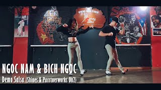 NGOC NAM & BICH NGOC - Demo Salsa: Shines & Partnerworks (On2) @ Salsa Advanced Class, SPRING SALSA