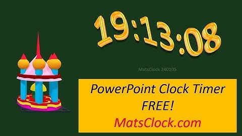 MatsClock 240105 - Free PowerPoint Digital Clock PPT Timer