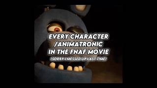Every Character/Animatronic In The FNAF Movie