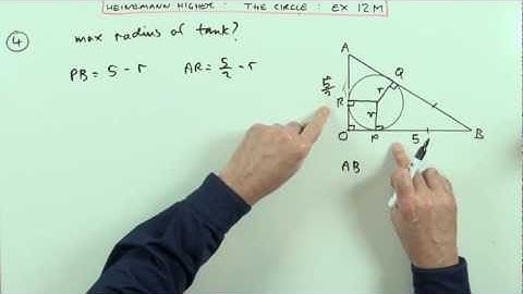 Intersection of a line and a circle  Higher Revision: no.4 Ex.12M (Heinemann)