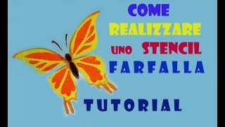 Come FARE uno #STENCIL di #FARFALLA / #Dipingere su MURO con #acrilico/ #ТРАФАРЕТ #бабочки