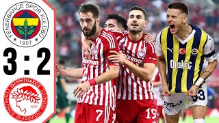 Olympiacos - Fenerbahce (3-2) Highlights & goals uefa conference league 2024